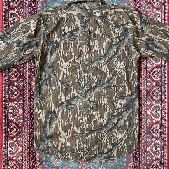 Vintage Mossy Oak Shirt Men’s Size Medium 21x30.5 Long Sleeve Treestand Camo - Picture 8 of 8